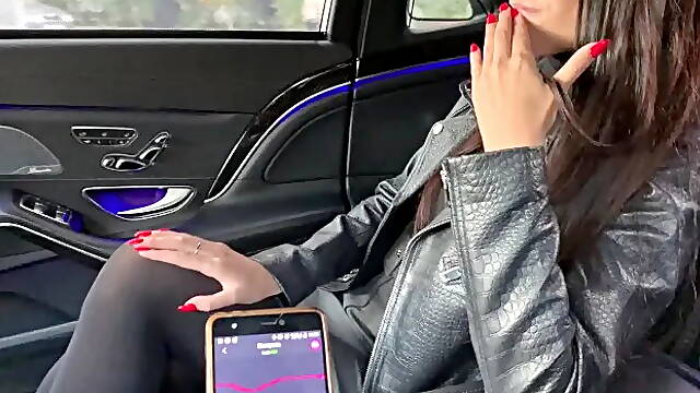 Public Mastrubation with Lovens Lush in Taxi and Restaurant