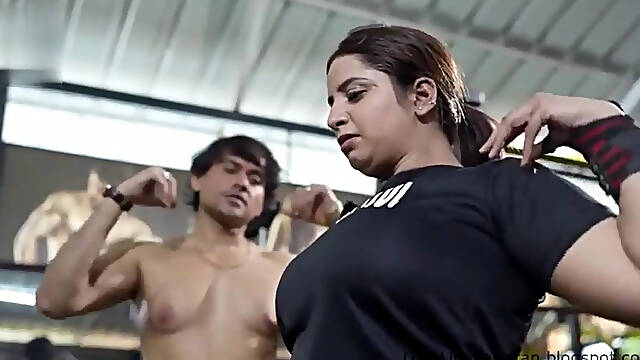 BBW Desi Indian Aunty Sigma Aaram Ward With Gym Boy Shakespeare Tripathy
