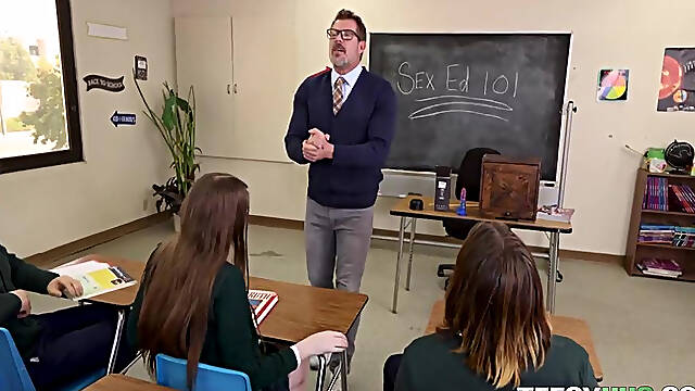Innocent Schoolgirl Becomes Sex Ed Prop Athena Heart Nick S...