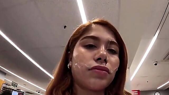 German Redhead Teen fuck outdoor with older men