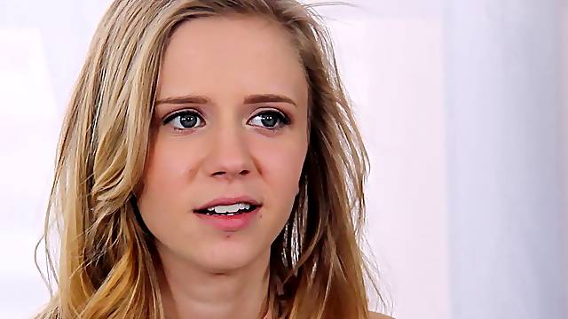 Small breasted Rachel rides some dick on the casting couch