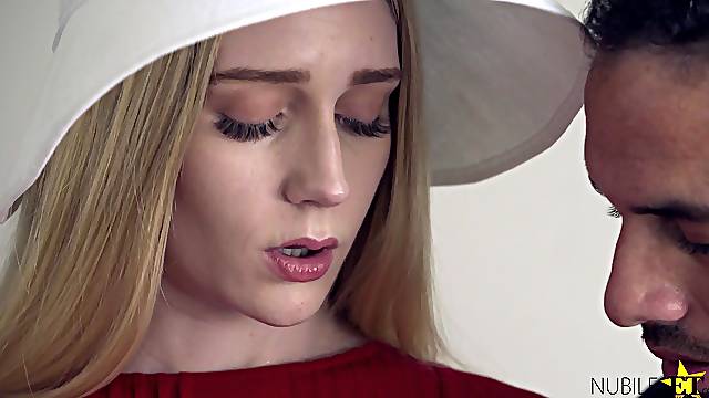 Flexible blondie Emma Starletto enjoys riding a large manhood