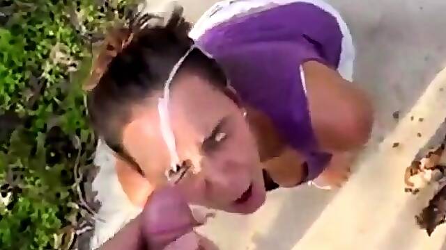 Outdoor Amateur Facial on Bike Trail