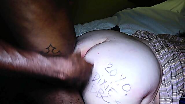 Fat ass interracial banging