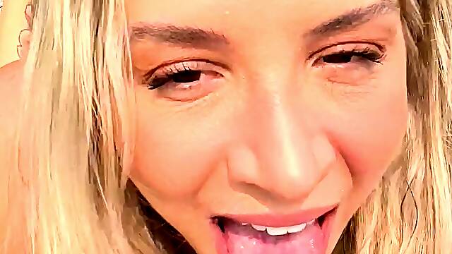Amateur blonde vanessa cage gives pov blowjob