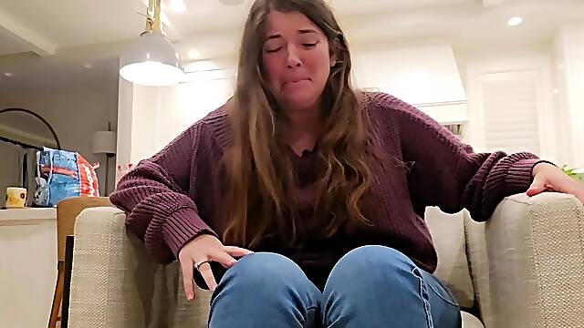 Amateur striptease and Solo masturbation