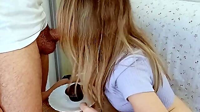Blonde Teen Takes Her Cupcake With a Side of BDSM