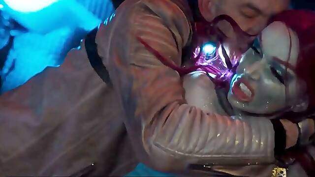 Amber Jayne and Danny D get down and dirty in abandoned spaceship