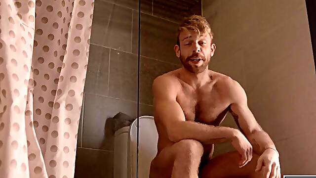 Franky Fox Watches Gabriel Phoenix Strut His Sexy Routine Before Riding Him Bareback to Explosive Climax
