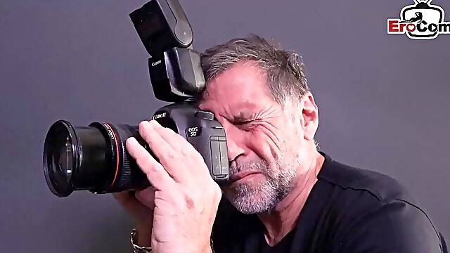 German Skinny Model Submits to Anal Pounding and Piss from Photographer
