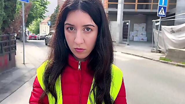 Russian Passenger Catches Bus Conductor Cheating And Creampies Her