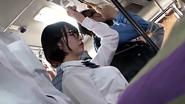 587] A Big Tits S********l In Uniform Gets And Grabbed From Behind And Wiggles Her Ass On A Crowded Bus By A Titty Grabbing M****ter 14 2