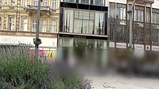 Kiara Lords wild European street pickup ends with a steamy titty fuck & hot milf exchange