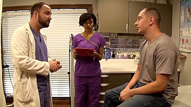 Nurse Jasmine Barnes Drains Dick Dry