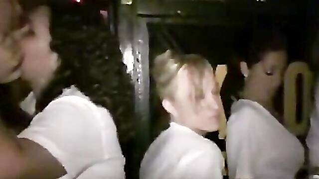 Babes have a wet Tshirt contest