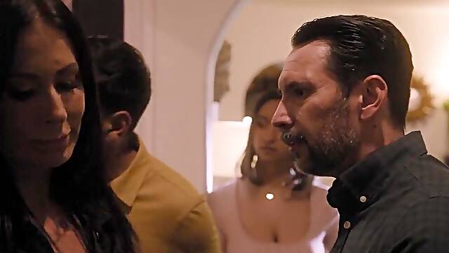 A couple of horny MILFs are having a threesome