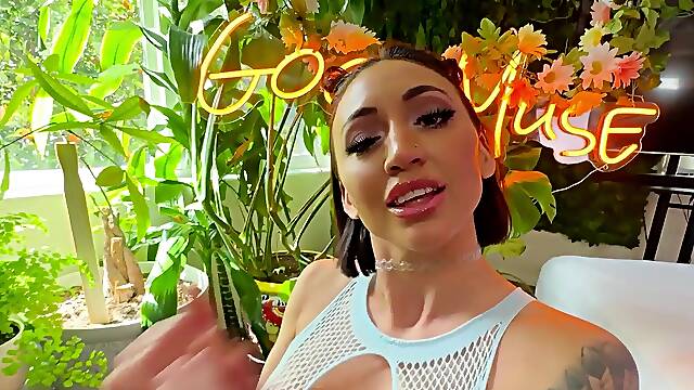 Oiled up slut Blaire Johnson fucked by Zac Wild