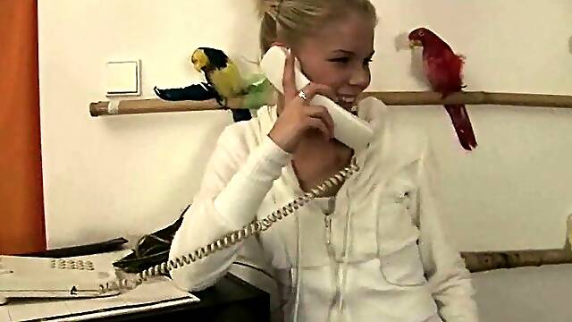 Caught by her girlfriend