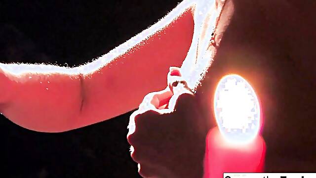 Samantha Saint And Victoria White Play With Candle Wax