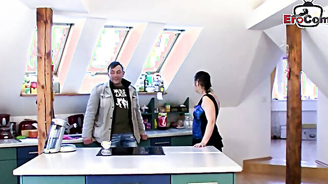 Kitchen Adventures: Mature Neighbors Fisting Fun