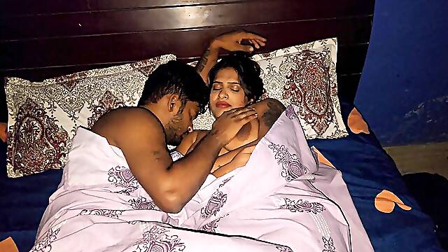 Indian housewife cheats on her husband with a hard cock