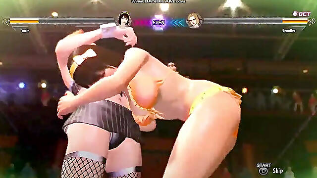 Yakuza 0 Catfight: Jennifer Defeated by Ryona
