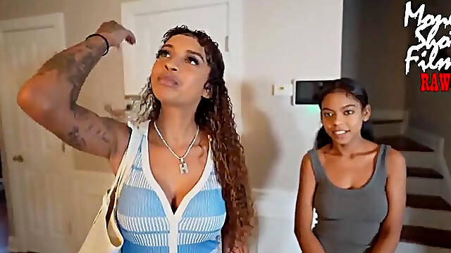Lightskin teen milf gives a sloppy blowjob in her first POV scene