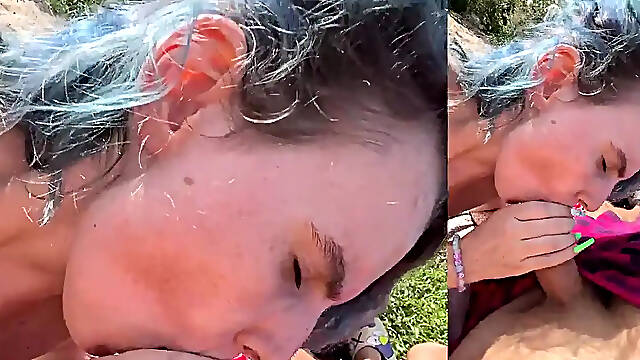 Steamy beach fling with hot sun-kissed babe