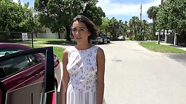 Teen 18+ sucks cock to pay off accident