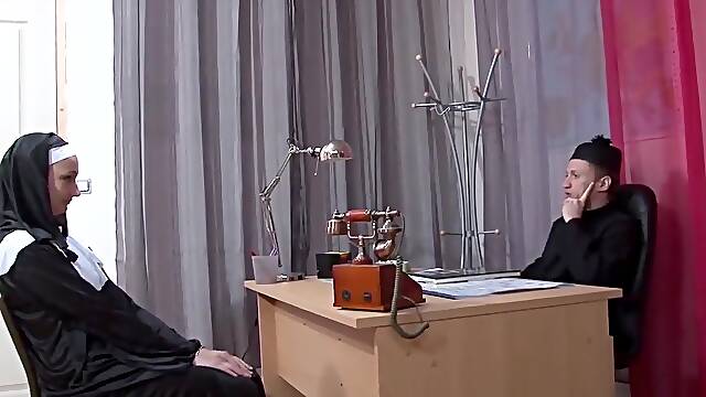 Naughty nun punished - Telsev