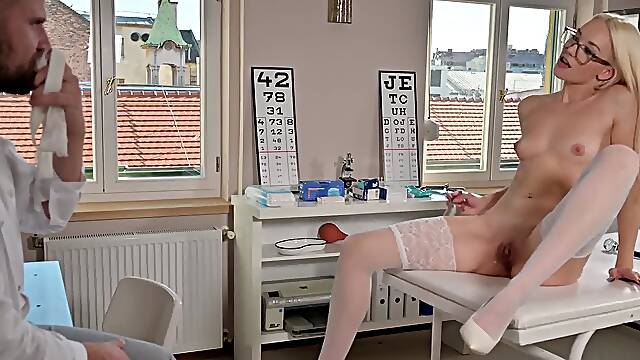 Sexy Blonde Hungarian Teen: Nurse