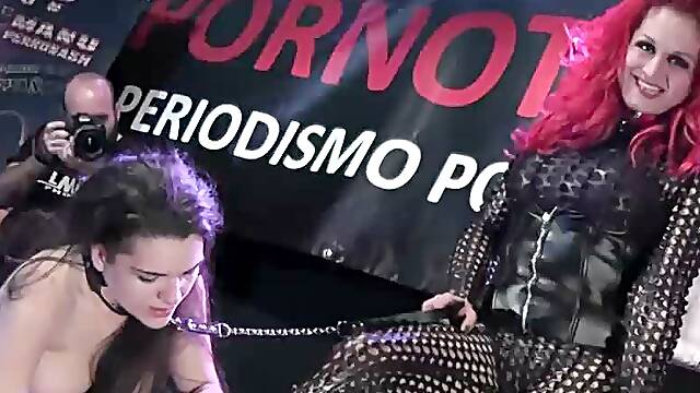 Bdsm fuck show lesbian public
