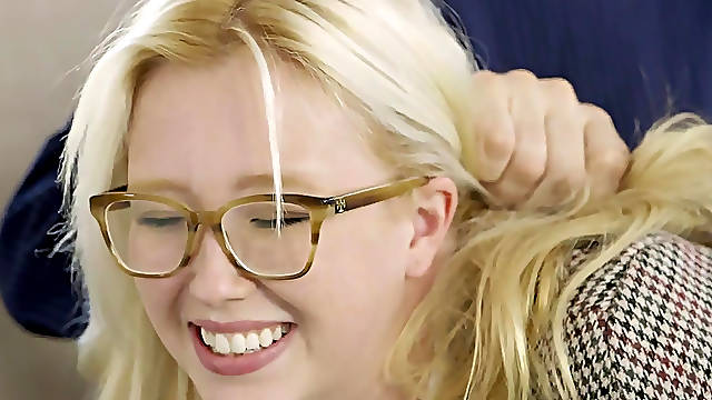 First anal for naughty young blonde Samantha Rone