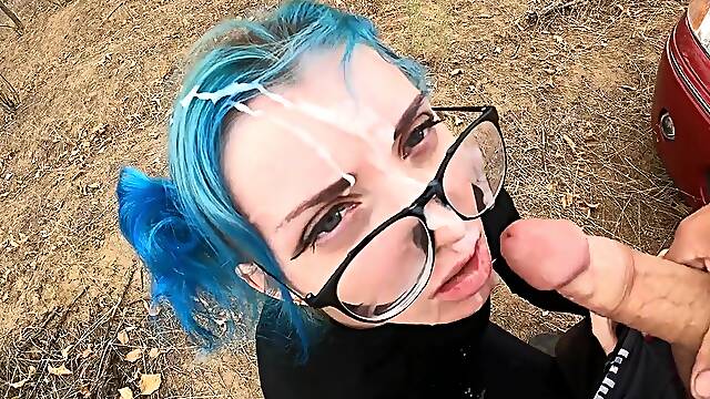 Experience raw youthful passion with a face-focused intimate eruption