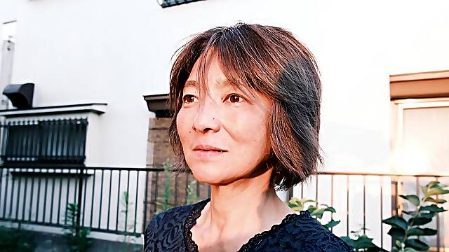 Asian wife enjoys while giving her hubby a blowjob - Asami Fujiwara