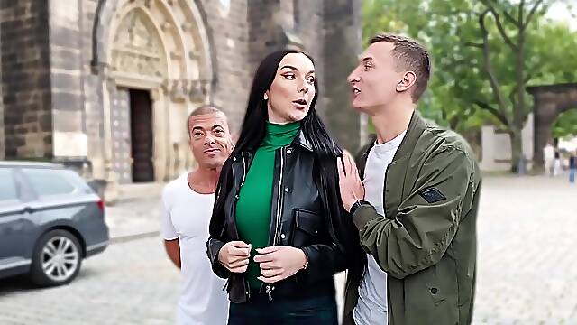 Charlie and Matt's wild threesome with Lady Gang