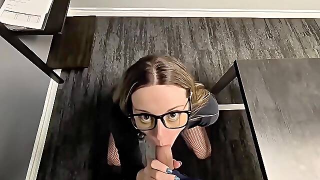 Sexy Secretary Helps U Unwind - BG - Doggy/Facial