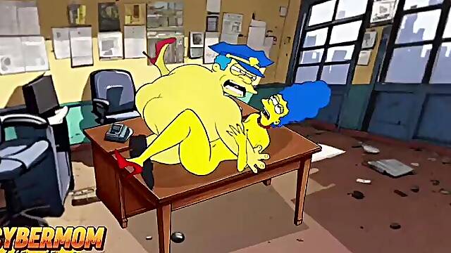 Top-10 Cheating Marge Simpson. Most excellent Toon Compilation. Porn Parody Animation