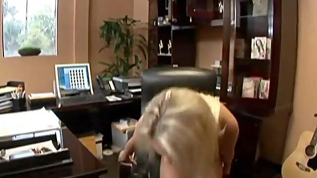 The golden-haired Aubrey has in the office her screw her with creampie