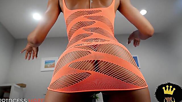 ASMR JOI- Obsessed With Large Booty- Jerk Your Schlong And Cum On My Butt