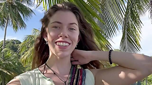 Youthful Doxy Gets Caught Sneaking Away From Family Vacation To Masturbate in Public in Costa Rica