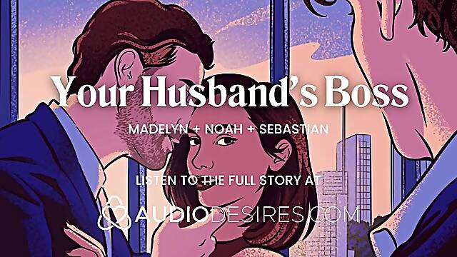 Boss Fiucks Employee’s Wife During the time that This guys Watching – MFM Voyeur, Fingering & Sex at Work - Porn Erotic Audio Story for Chicks