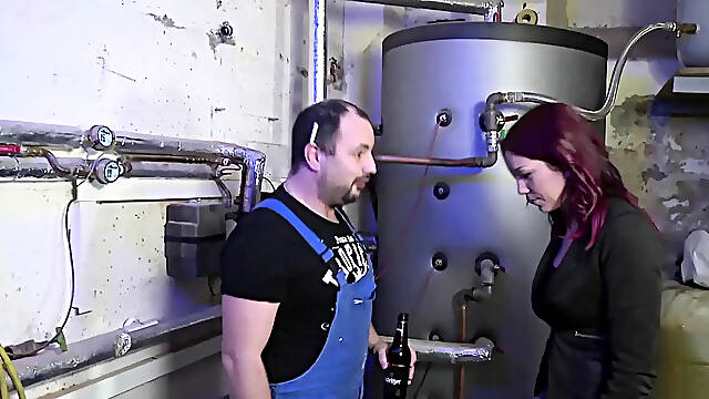 Enjoyable redhead pierced hottie sprayed on her face