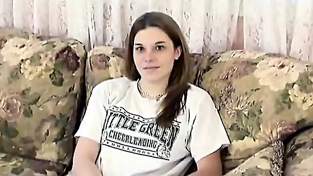 Hairless cunt brunette hair whore amateur disrobes her pants off and shows her pussy