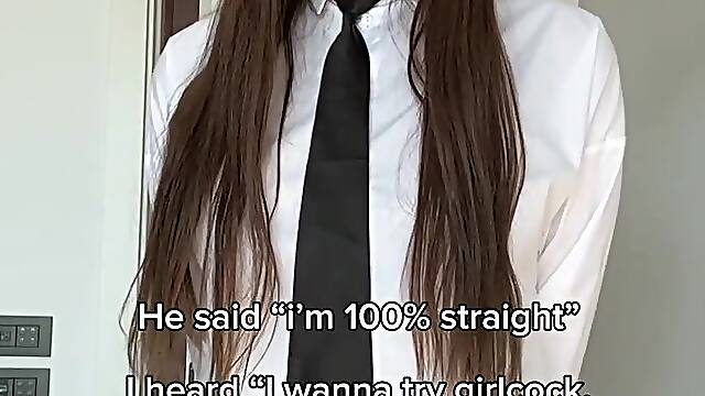 A cute trans angel craves anybody to jerk her off