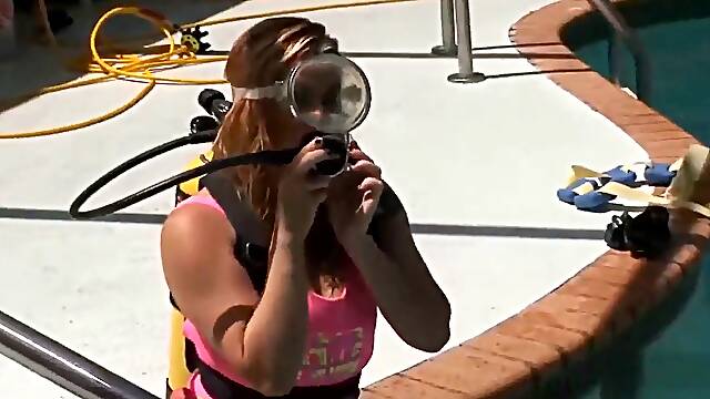 Scuba Striptease and onanism