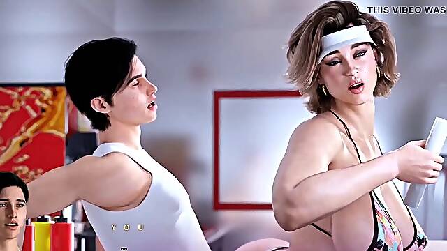 Giant bosoms waitress got roughly pounded by biggest man meat