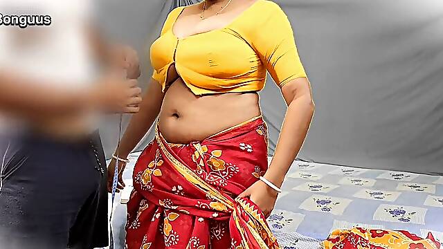 Dress Tailor Fucks Big Boob milf then cum inwards her Pussy