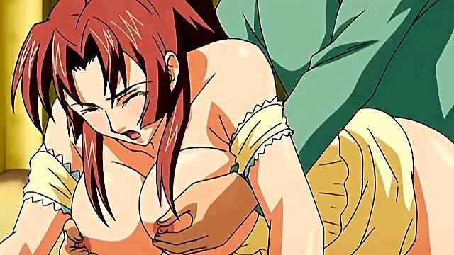 Red Haired Beauty Likes doggie nailing