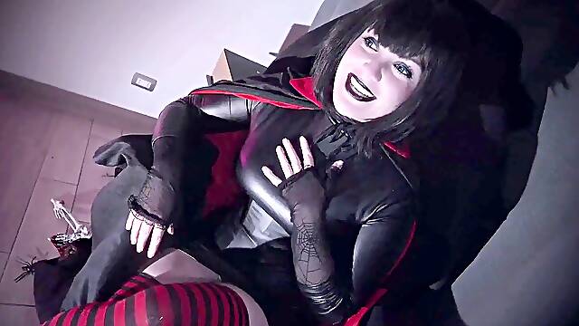 Mavis Dracula (Vol. 5) (Halloween) - Goth stunner in cock-squeezing leather dress strenuous fuck - Sweet Darling
